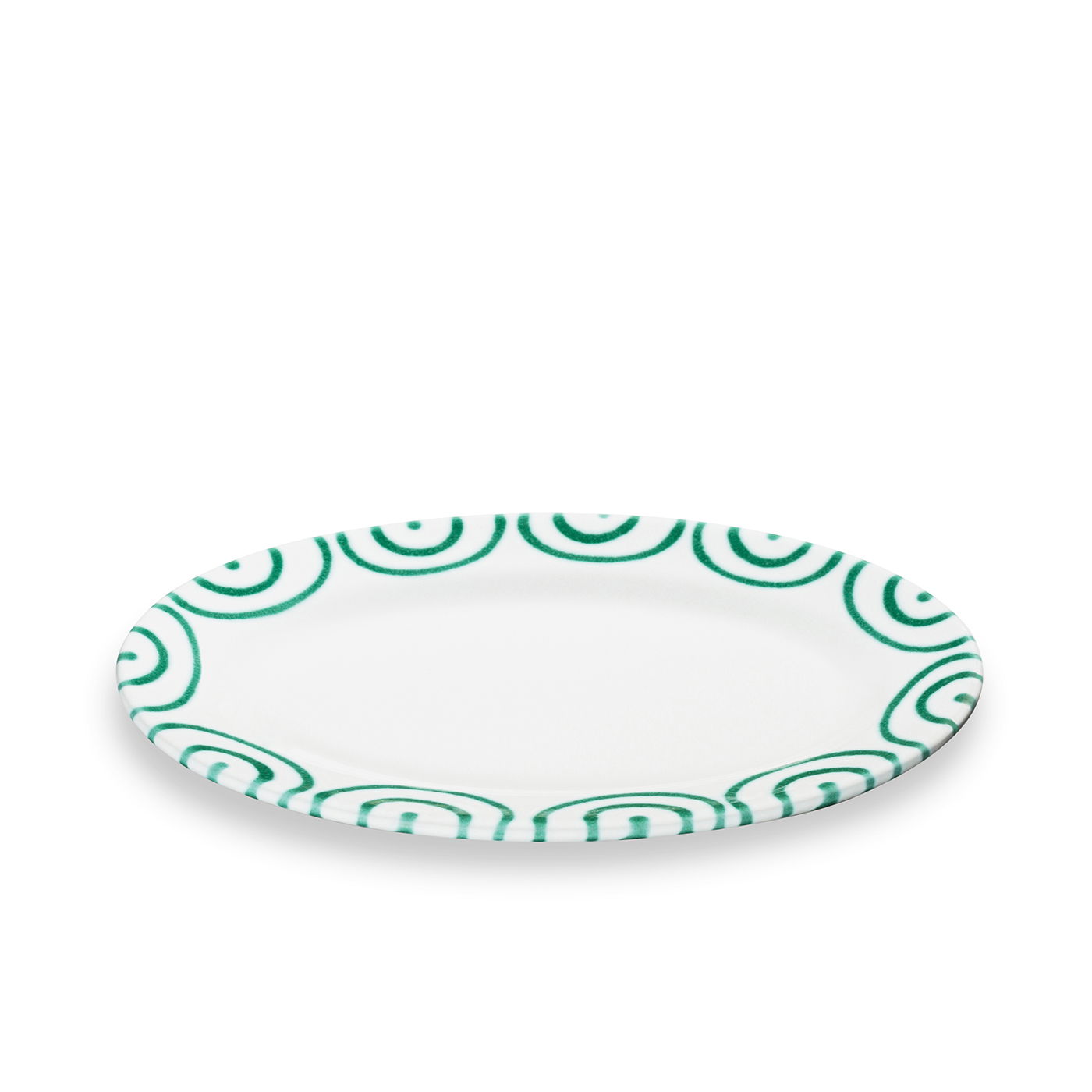 Platte oval mit Fahne Platte oval mit Fahne