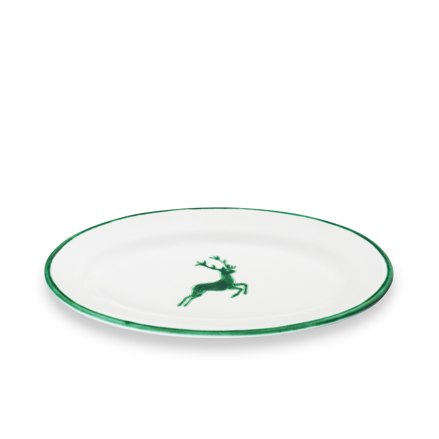 Platte oval mit Fahne Platte oval mit Fahne
