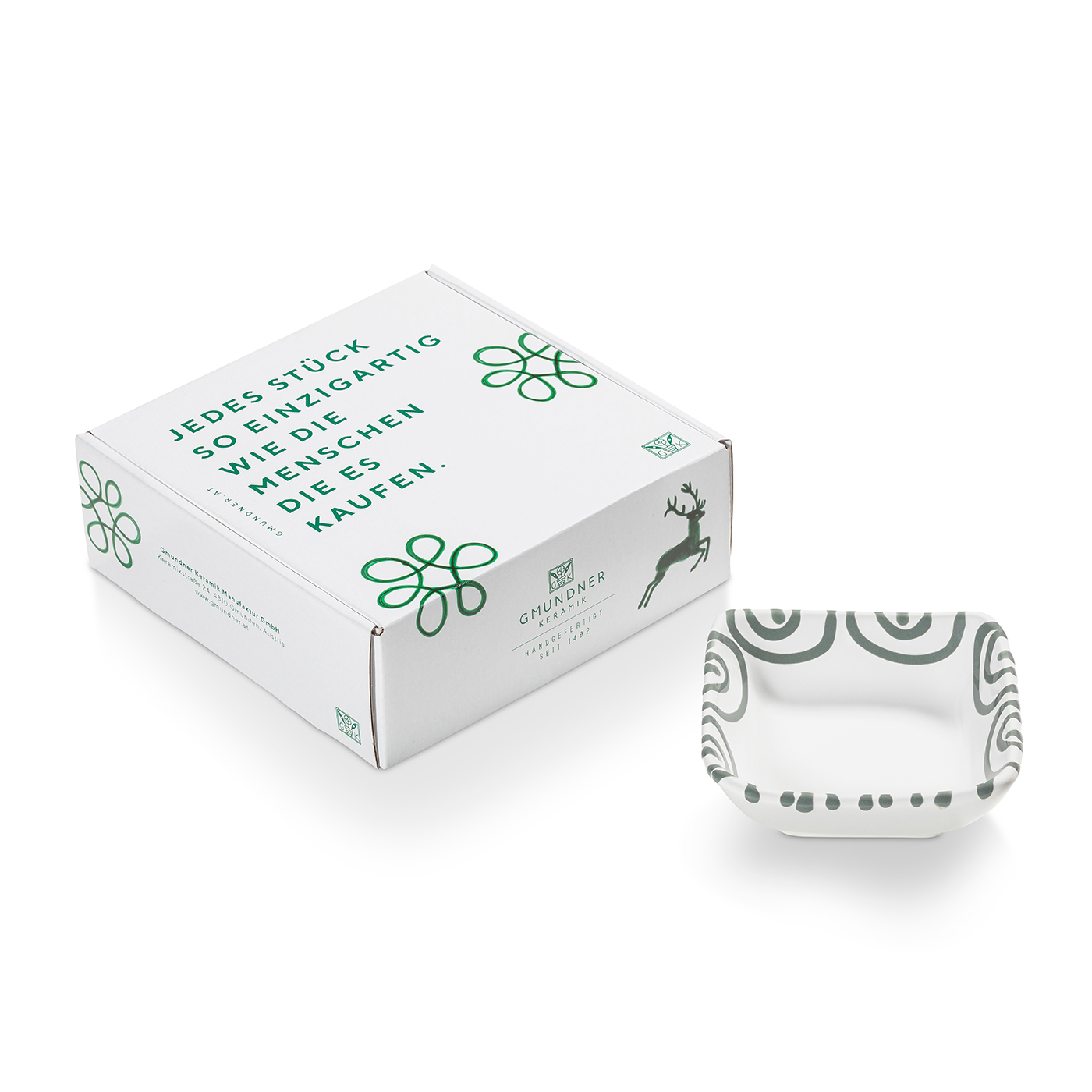 Schälchen quadratisch im Geschenkkarton